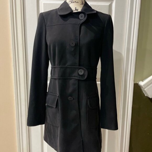 MAX STUDIO ELEGANT MINIMALISTIC COAT BLAZER SIZE 0 XSMALL - Picture 3 of 12